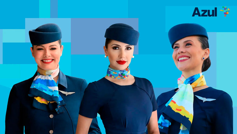 Lenço Personalizado: A Elegância da Scarf Me no Uniforme da Azul