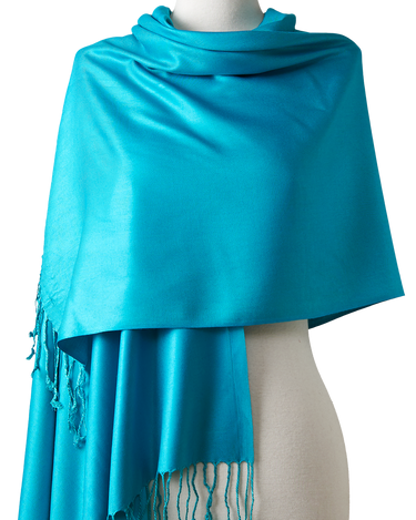 pashmina e cachecol de viscose azul turquesa 70x180cm para casamentos, festas, eventos, frio e inverno
