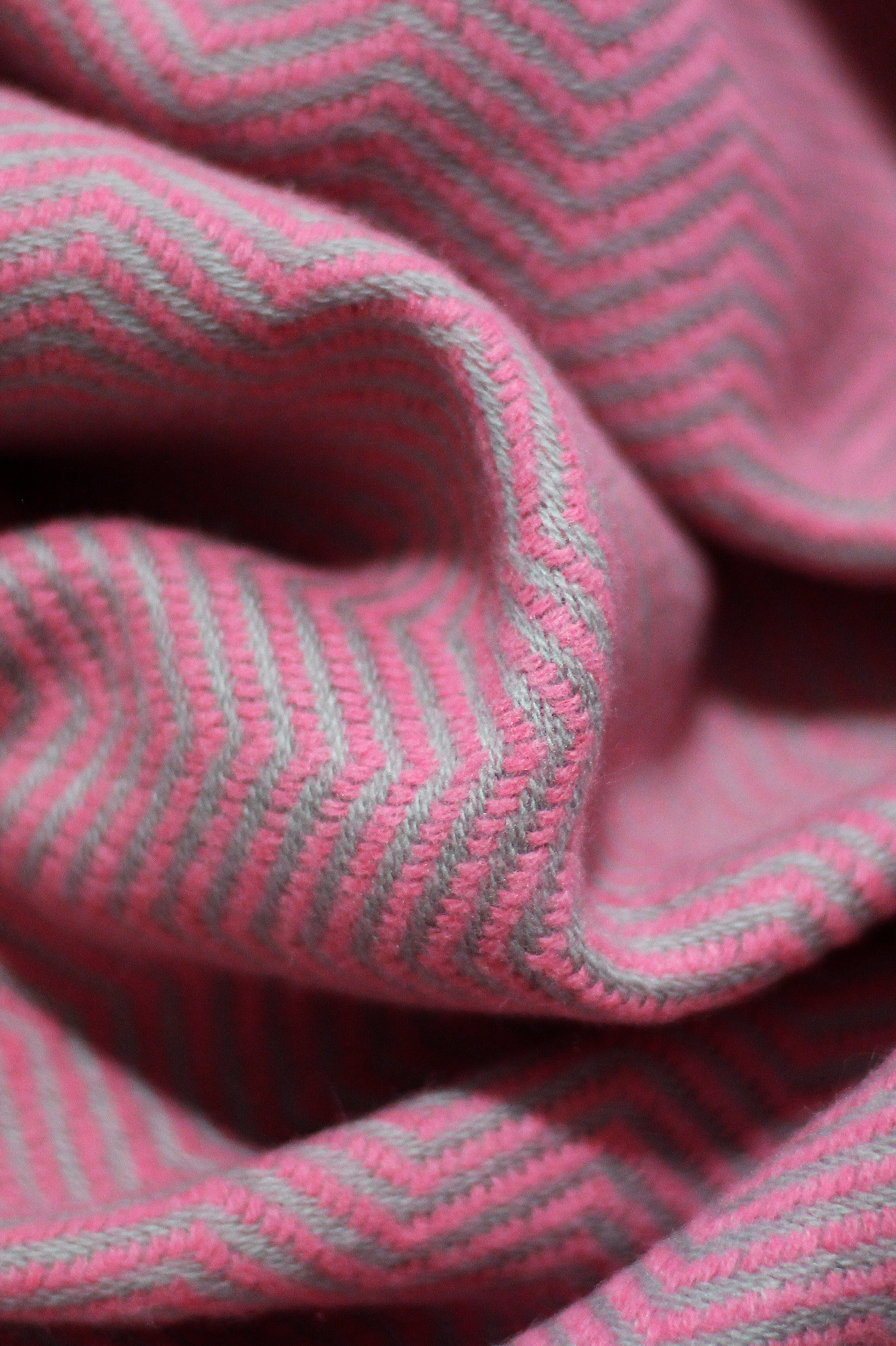 Cashmere Espinha de Peixe rosa bebê | 70x200cm