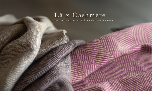 Banner para ilustrar post sobre diferença entre lã e cashmere