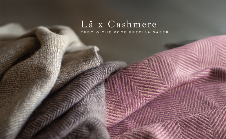 Banner para ilustrar post sobre diferença entre lã e cashmere