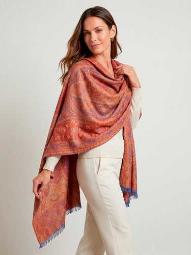 Pashmina Arabesco em modal com seda indiana | 075