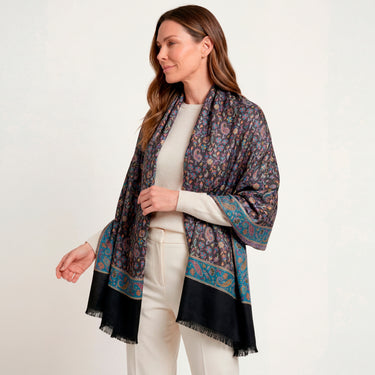 Pashmina Arabesco em modal com seda indiana | 076