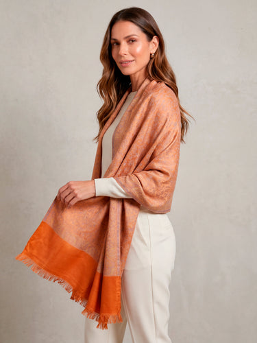 Pashmina Arabesco em modal com seda indiana | 077