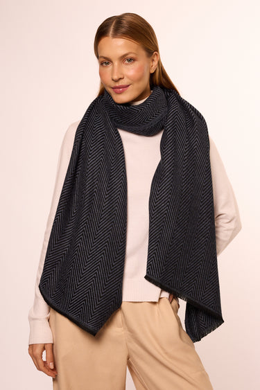 Cashmere Espinha de Peixe marinho