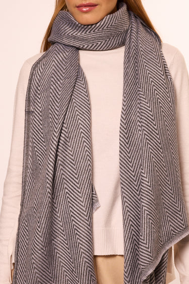 Cashmere Espinha de Peixe grafite