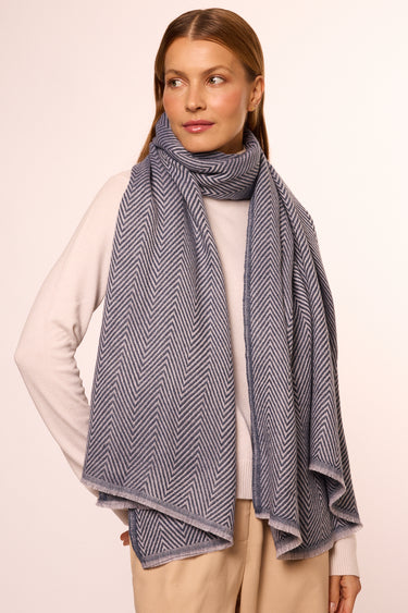 Cashmere Espinha de Peixe jeans