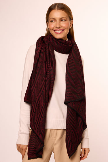 Cashmere Espinha de Peixe vinho