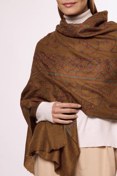Cashmere Bordado caqui