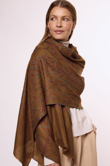 Cashmere Bordado caqui