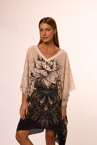 Short silk kaftan Empower yourself