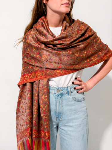 Pashmina Arabesco em modal com seda indiana | 059