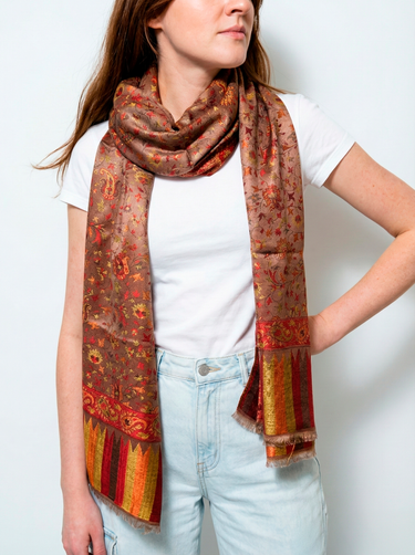 Pashmina Arabesco em modal com seda indiana | 059