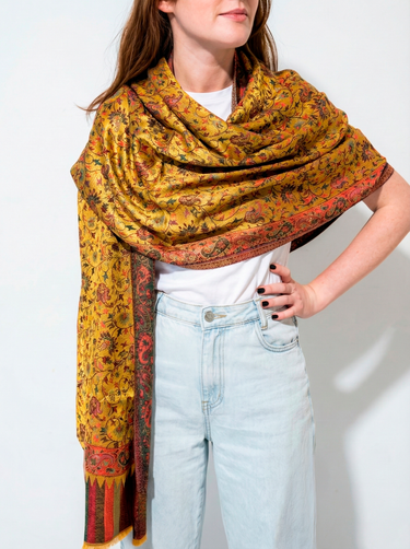 Pashmina Arabesco em modal com seda indiana | 060