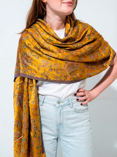 Pashmina Arabesco em modal com seda indiana | 062