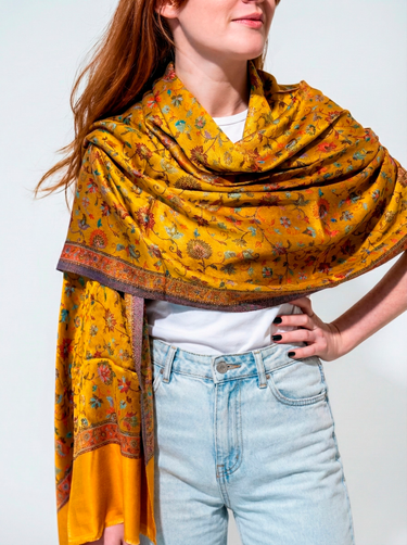 Pashmina Arabesco em modal com seda indiana | 063