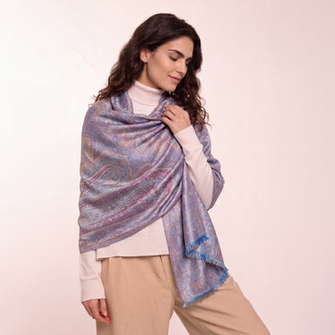 Pashmina Arabesco em modal com seda indiana | 075