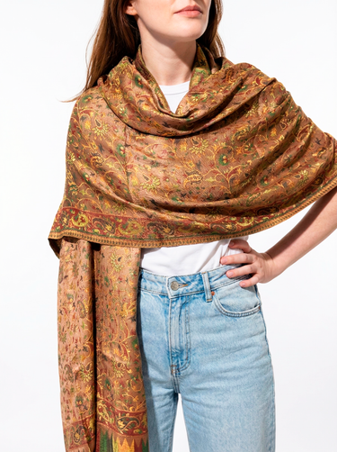 Pashmina Arabesco em modal com seda indiana | 064