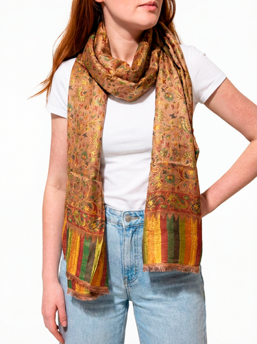 Pashmina Arabesco em modal com seda indiana | 064