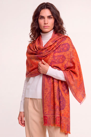 Pashmina Arabesco em modal com seda indiana | 068