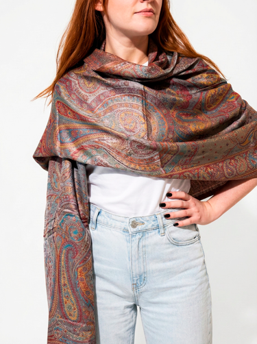 Pashmina Arabesco em modal com seda indiana | 067