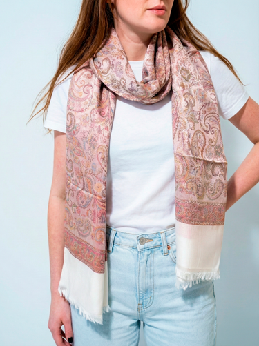 Pashmina Arabesco em modal com seda indiana | 068