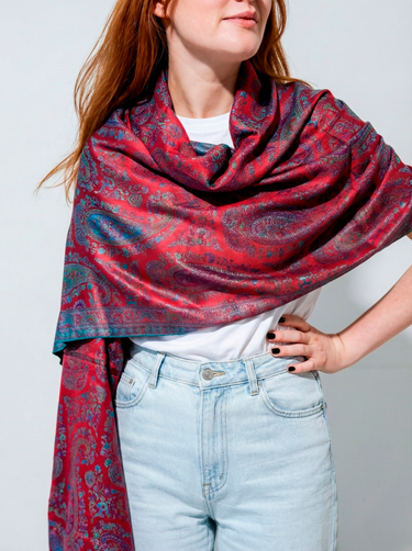 Pashmina Arabesco em modal com seda indiana | 070