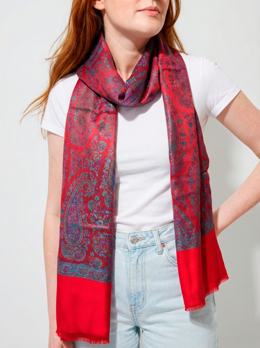 Pashmina Arabesco em modal com seda indiana | 070