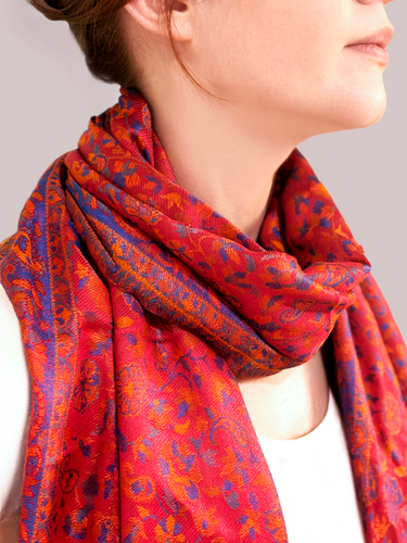 Pashmina Arabesco em modal com seda indiana | 037