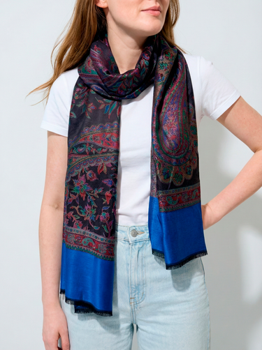 Pashmina Arabesco em modal com seda indiana | 071