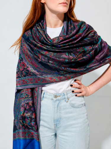 Pashmina Arabesco em modal com seda indiana | 071