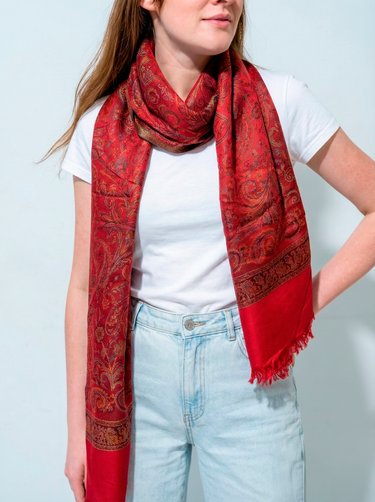 Pashmina Arabesco em modal com seda indiana | 073