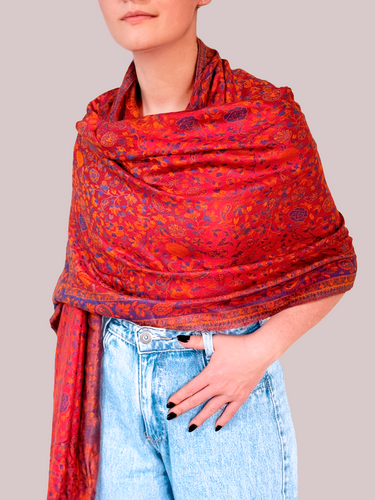 Pashmina Arabesco em modal com seda indiana | 037