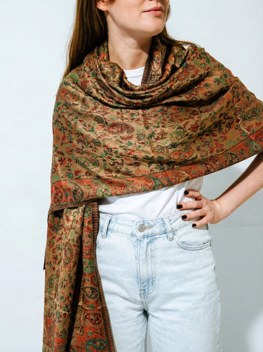 Pashmina Arabesco em modal com seda indiana | 074