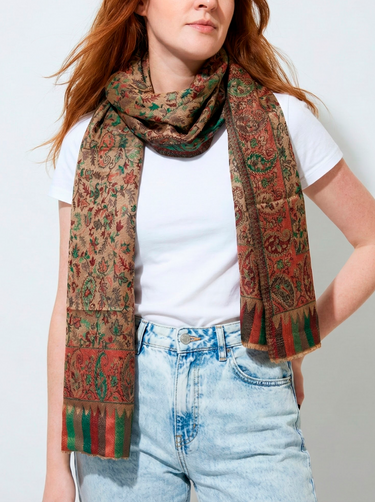 Pashmina Arabesco em modal com seda indiana | 074