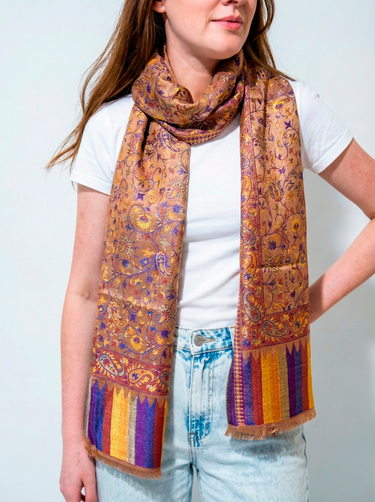 Pashmina Arabesco em modal com seda indiana | 077