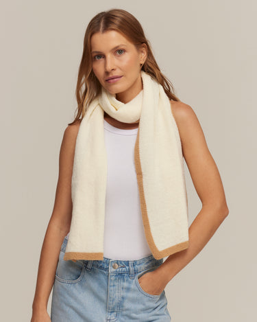 Cream pashmina with a wool feel