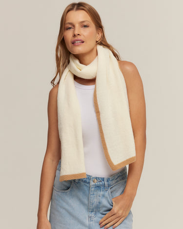 Cream pashmina with a wool feel
