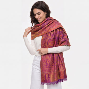 Pashmina Arabesco em modal com seda indiana | 071