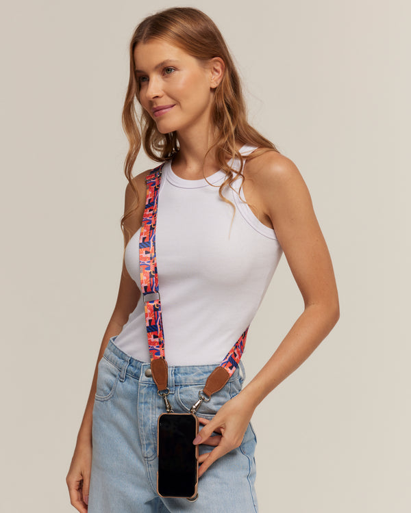 Alça para celular estampada Fervo São Paulo