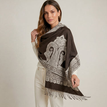 Pashmina Arabesco em modal com seda indiana | 061