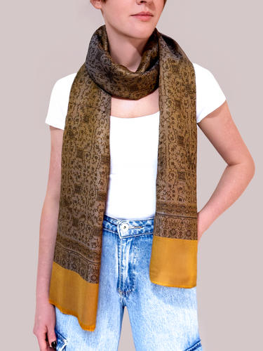 Pashmina Arabesco em modal com seda indiana | 039