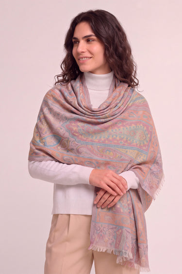 Pashmina Arabesque in modal with Indian silk | 066