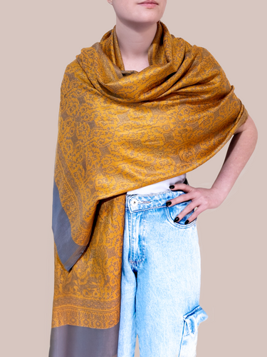 Pashmina Arabesco em modal com seda indiana | 030