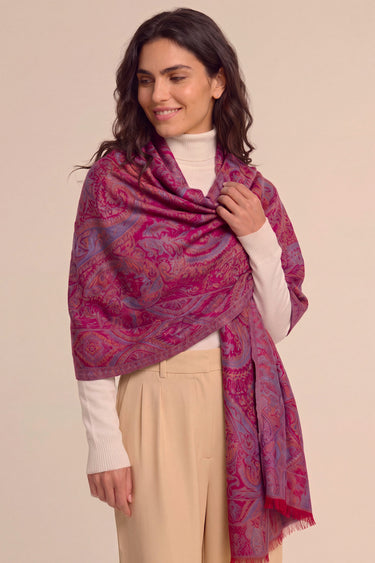 Pashmina Arabesque in modal with Indian silk | 061