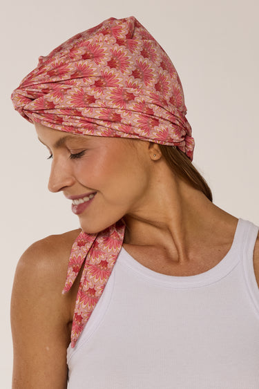 Turbante amarração Amanhecer rosa