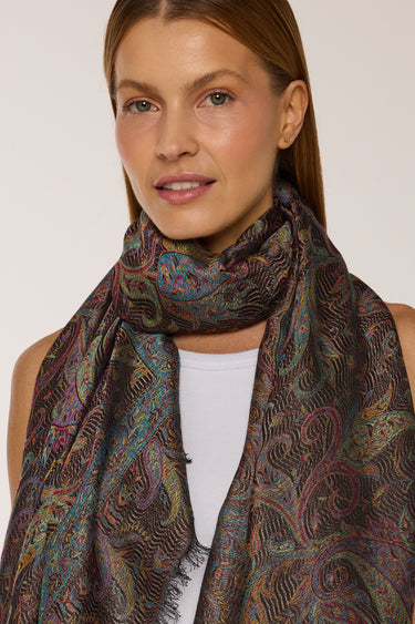 Pashmina Arabesco em modal com seda indiana | 034