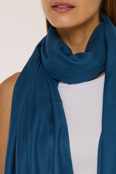 Pashmina petróleo de viscose | 70x210cm