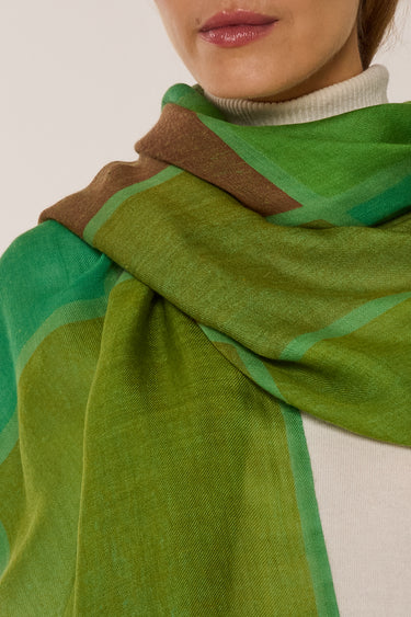 PASHMINA DE CASHMERE AJA | 75X210 PERSIMMON