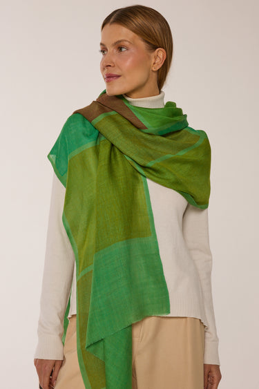 PASHMINA DE CASHMERE AJA | 75X210 PERSIMMON